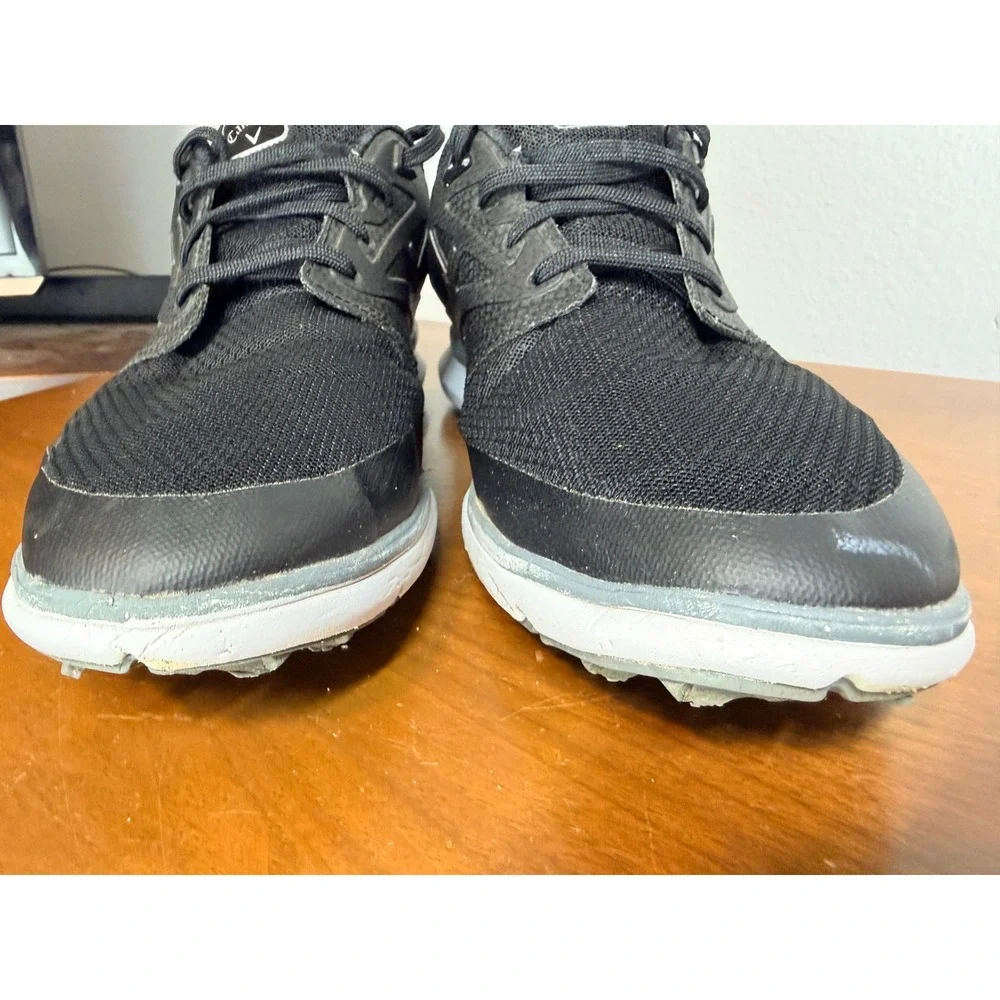 Callaway Golf Shoes Mens 10 Black Balboa Vent Spikeless Mesh Athletic CG206BK‎